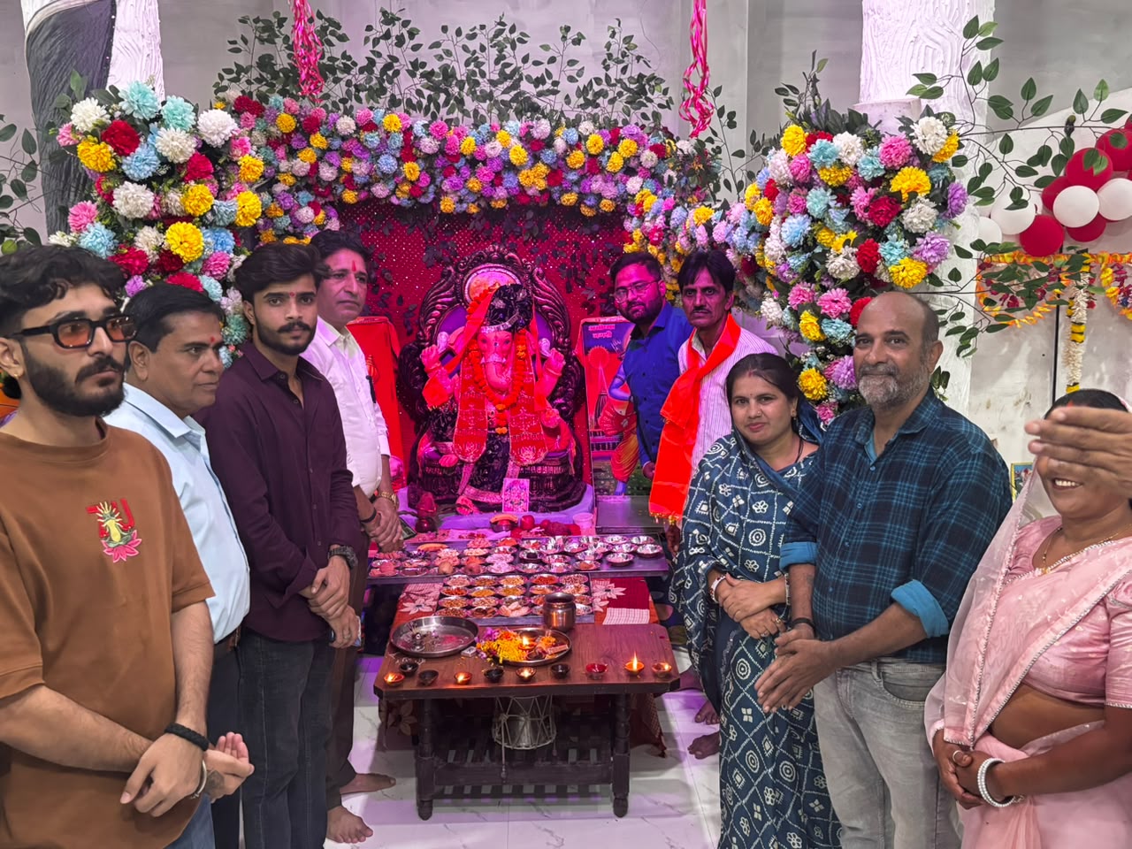 नागेश्वर धाम समिति, विद्यानगर नागदा की गणेश महाआरती में भारतीय मानव अधिकार सहकार ट्रस्ट (IHRCT) की सहभागिता